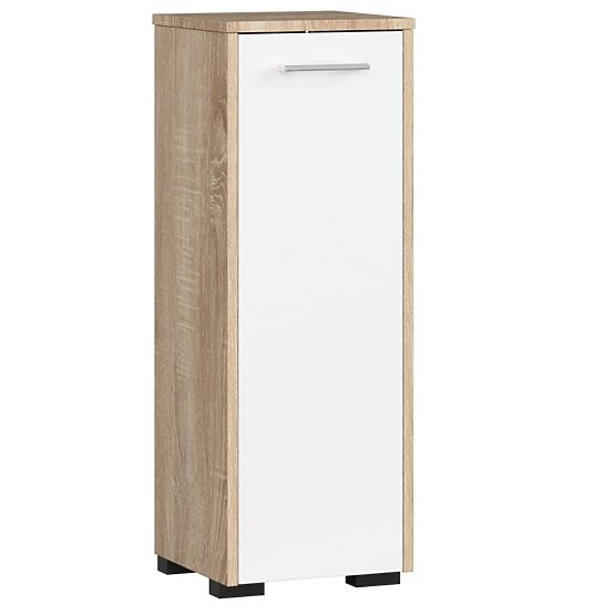 ARMADIETTO DA BAGNO IN PIEDI FIN S30 1D ROVERE SONOMA / BIANCO