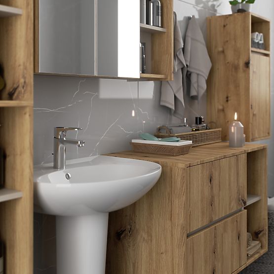 ARMADIETTO DA BAGNO SOSPESO VAMI W35 1D 1W ROVERE ARTISAN / CASHMERE