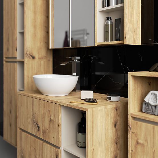 ARMADIETTO DA BAGNO SOSPESO VAMI W35 1D 1W ROVERE ARTISAN / CASHMERE