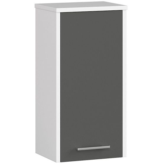 ARMADIETTO PENSILE BAGNO FIN W30 1D BIANCO / GRIGIO