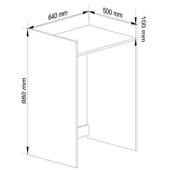 ARMADIETTO PER LAVATRICE FIN NERO