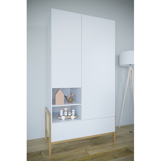 Armadio a due ante Viktor - bianco