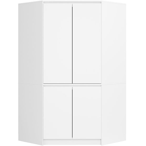 ARMADIO ANGOLARE S100 4D CLP BIANCO