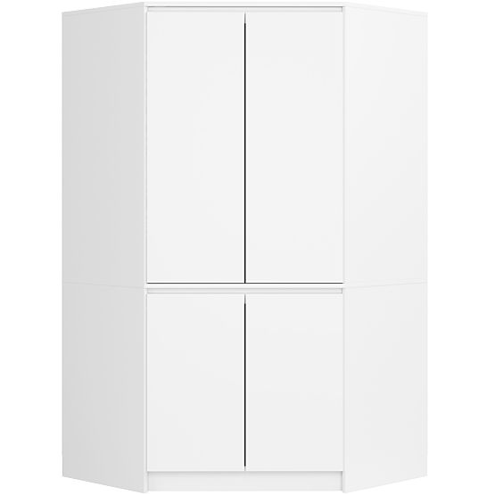 ARMADIO ANGOLARE S100 4D CLP BIANCO