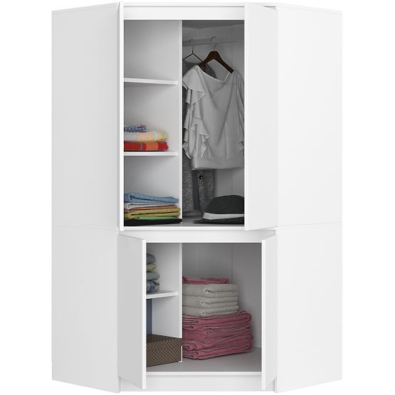 ARMADIO ANGOLARE S100 4D CLP BIANCO