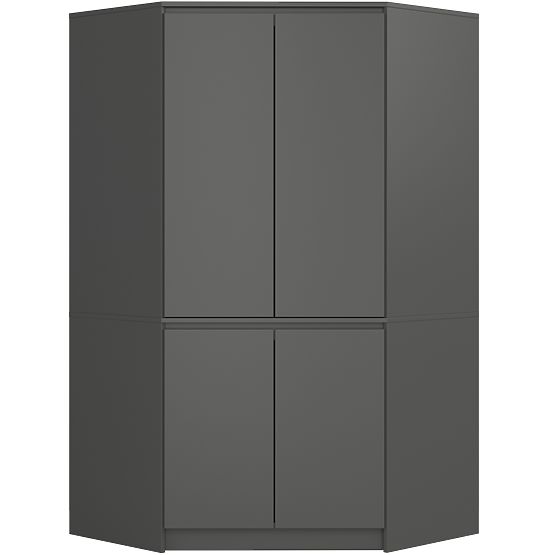 ARMADIO ANGOLARE S100 4D CLP GRAFITE GRIGIO
