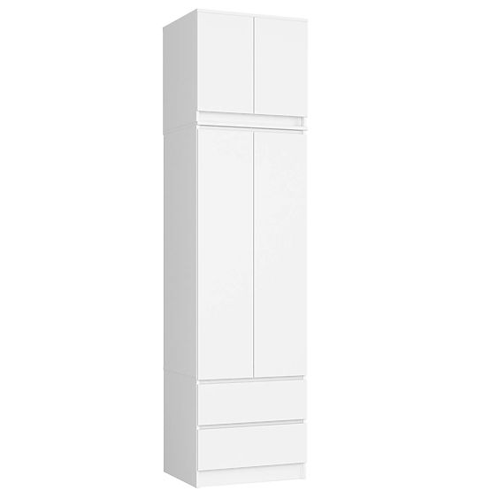 ARMADIO CON SOPRALZO S60 2D 2SZ CLP PK BIANCO