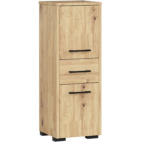 ARMADIO DA BAGNO FIN COLONNA 30 2D 1SZ 85cm PK ROVERE ARTIGIANO