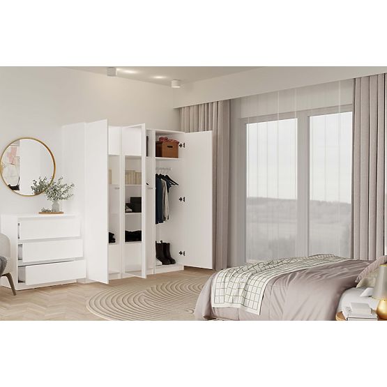 Armadio Malwa SD-50 con Specchio BIANCO