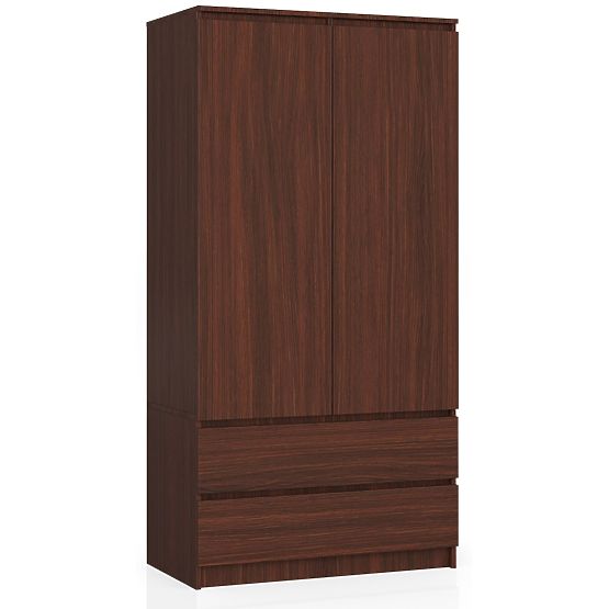 ARMADIO S 90 cm 2 ANTE 2 CASSETTI PK WENGE