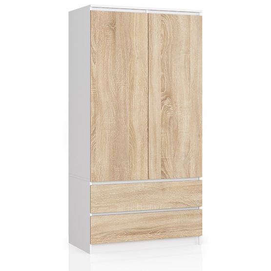 ARMADIO S90 2D 2SZ CLP PK BIANCO / SONOMA