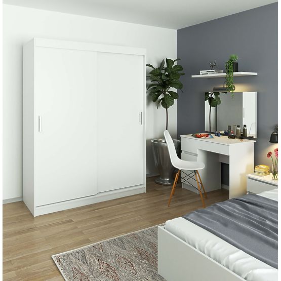 ARMADIO SCORREVOLE 150 cm CLP MONO BIANCO