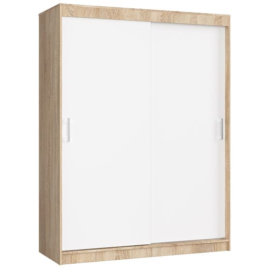 ARMADIO SCORREVOLE 150 cm CLP MONO SONOMA/BIANCO