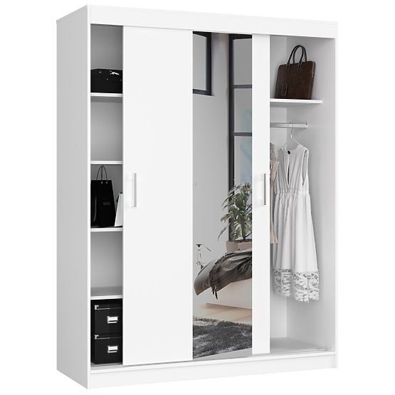 ARMADIO SCORREVOLE 150cm CLP BIANCO