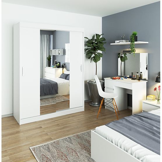 ARMADIO SCORREVOLE 150cm CLP BIANCO