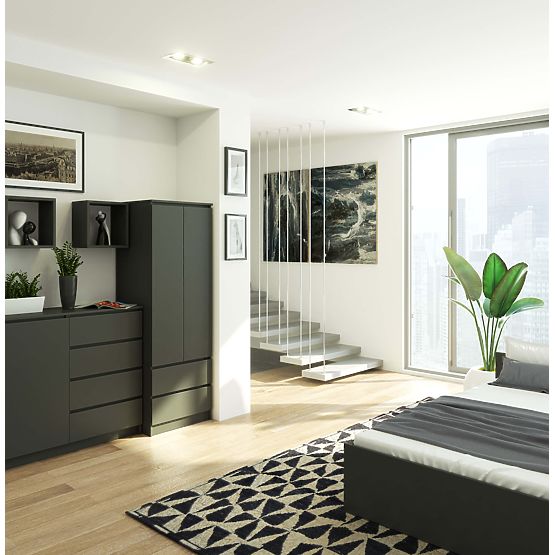ARMADIO STAR S60 2D 2SZ PK GRIGIO GRAFITE