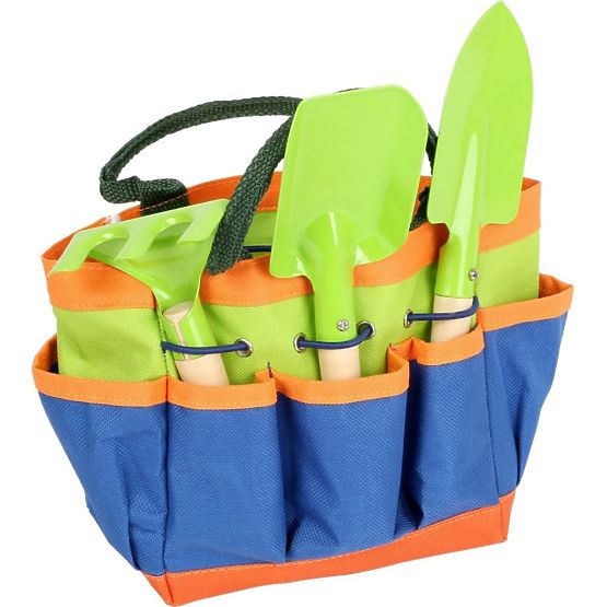 Attrezzi da giardinaggio in una borsa