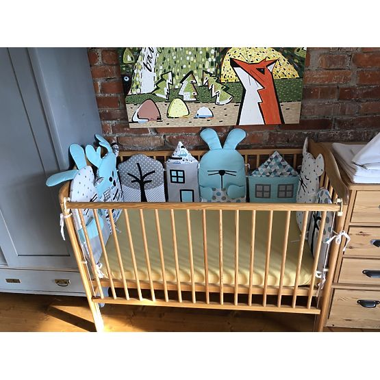 Baby Dream - Rivestimento per lettino modulare - grigio-blu