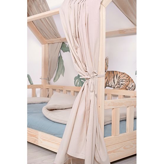 Baldacchino per letto a casetta Tea - beige