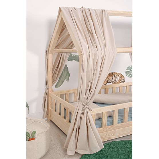 Baldacchino per letto a casetta Tea - beige