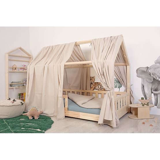 Baldacchino per letto a casetta Tea - beige