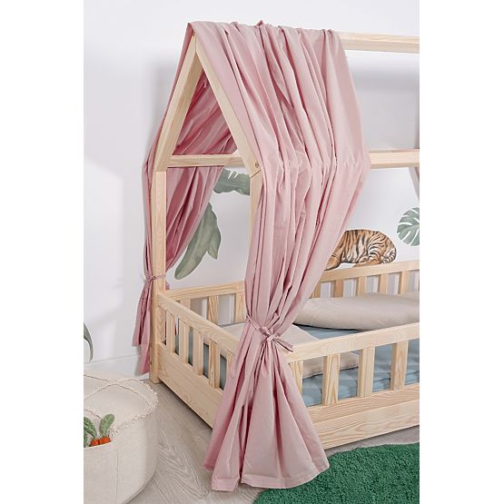 Baldacchino per letto a casetta Tea - rosa antico