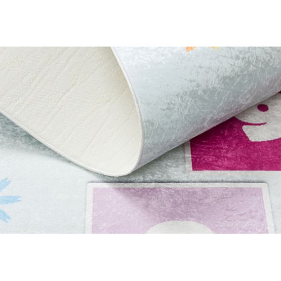 BAMBINO 1075 tappetino da gioco salta, numeri per bambini antiscivolo - verde