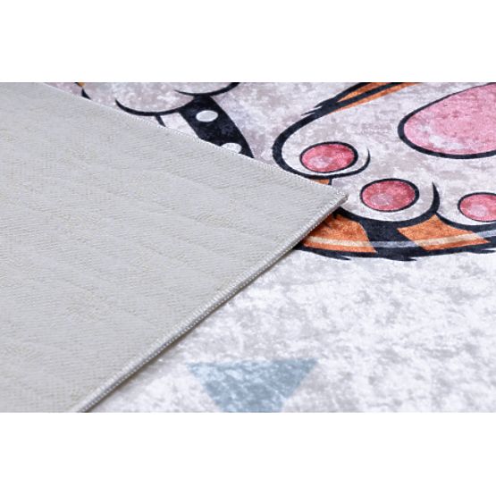 BAMBINO 1960 tappetino da bagno Tigre, Indiano per bambini antiscivolo - bianco