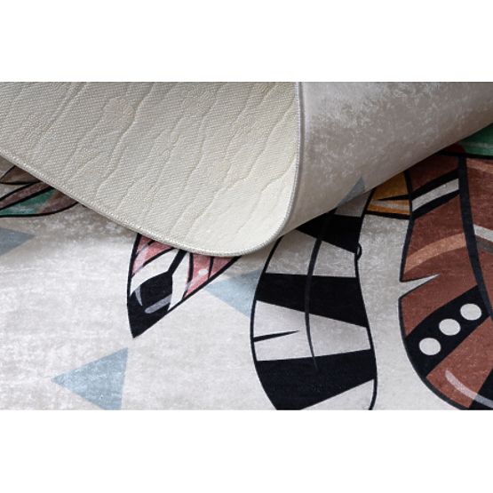 BAMBINO 1960 tappetino da bagno Tigre, Indiano per bambini antiscivolo - bianco