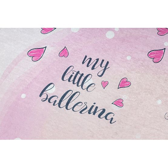 BAMBINO 2161 tappetino lavabile Ballerina, gattino per bambini antiscivolo - rosa
