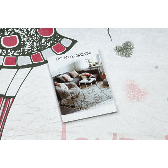 BAMBINO 2644 tappetino da lavaggio Bambina, unicorno per bambini antiscivolo - bianco / rosa