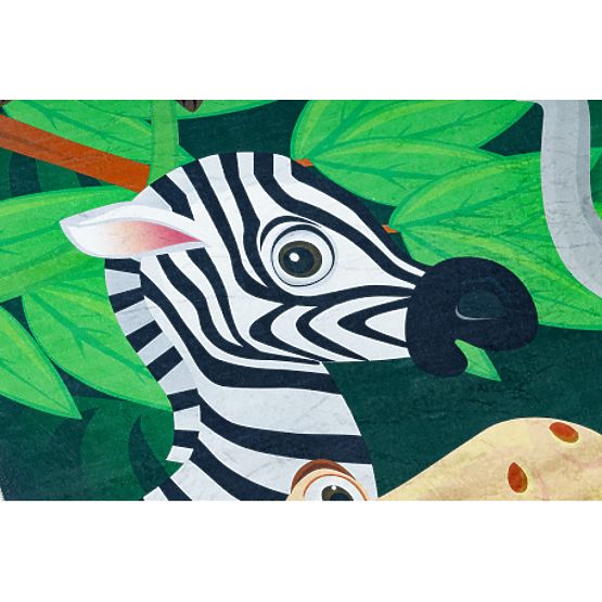 BAMBINO 2705 tappetino da bagno Animali, Africa per bambini antiscivolo - verde / marrone