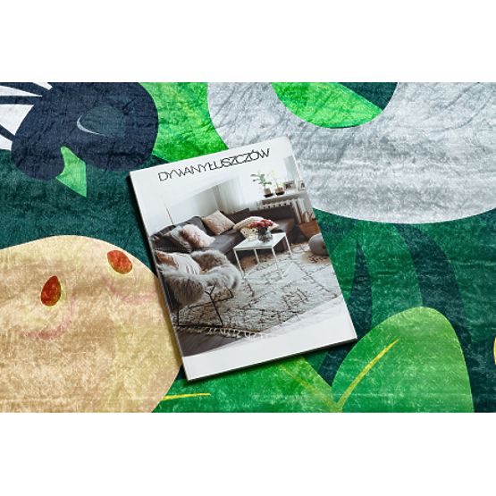 BAMBINO 2705 tappetino da bagno Animali, Africa per bambini antiscivolo - verde / marrone