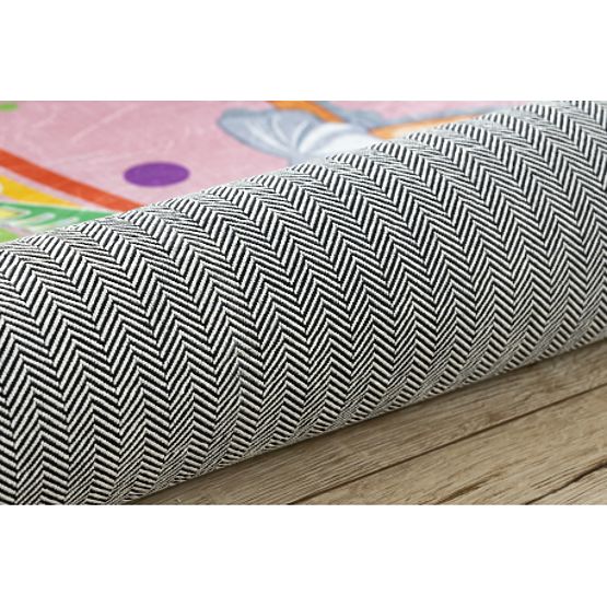 BAMBINO 41870 tappetino da bagno Ballerina, arcobaleno per bambini antiscivolo - rosa