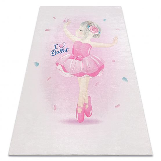 BAMBINO 42830 tappetino da lavaggio Ballerina per bambini antiscivolo - rosa