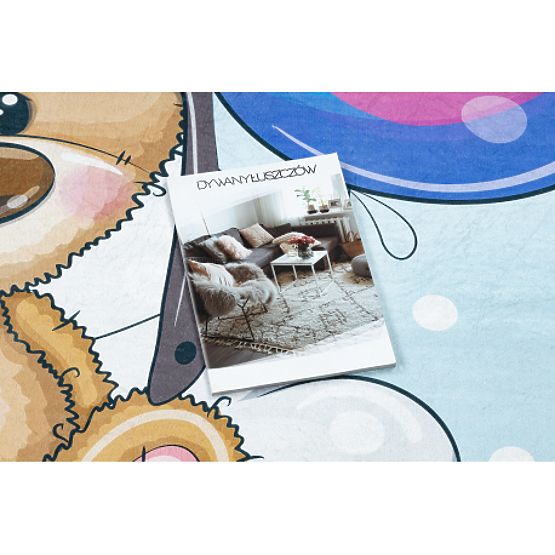 BAMBINO 43030 tappetino da lavaggio Orsetto, pilota per bambini antiscivolo - blu / marrone