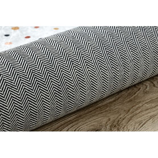 BAMBINO 47890 tappetino da bagno Puntini per bambini antiscivolo - bianco / marrone