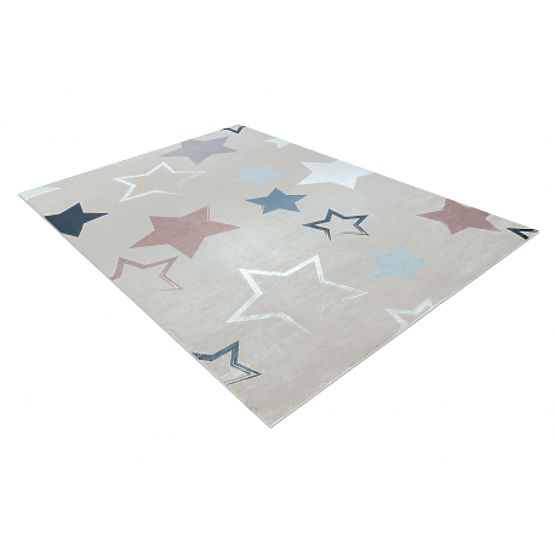 BAMBINO 48130 tappetino da lavaggio Stelle per bambini antiscivolo - beige / grigio