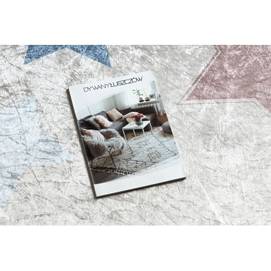 BAMBINO 48130 tappeto rotondo lavabile Stelle per bambini antiscivolo - beige / grigio