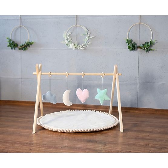 Barra in legno Skandi + game pad - ecru