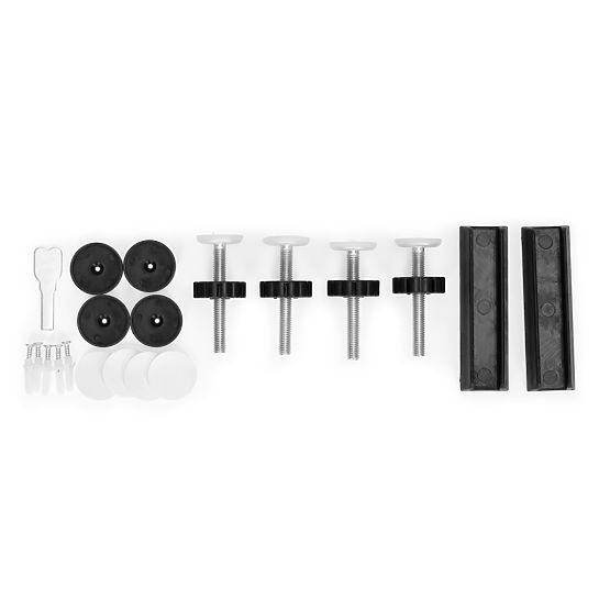 Barriera di sicurezza 74-105 cm per scale e porte, acciaio, pannelli aggiuntivi, nero ECOTOYS