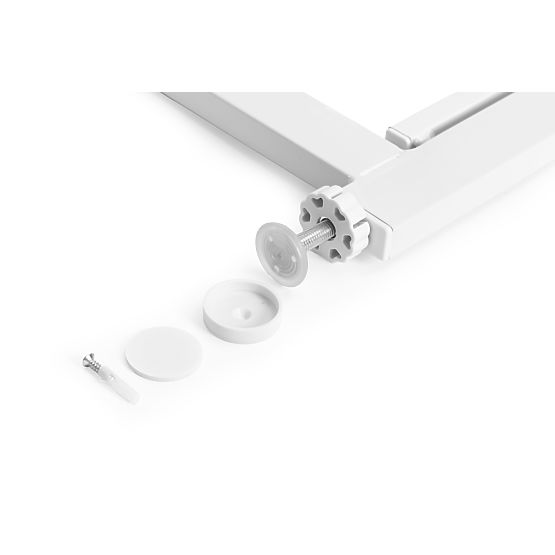 Barriera di sicurezza 74-105 cm per scale e porte pannelli aggiuntivi in acciaio bianco ECOTOYS