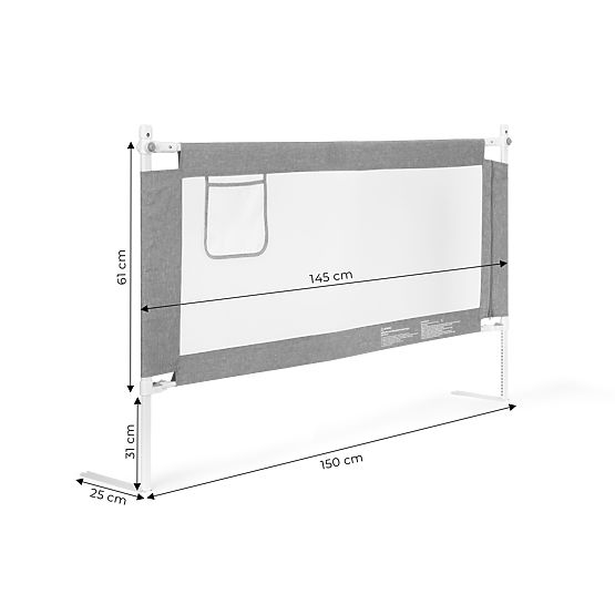 Barriera protettiva per letto 150 cm protezione per bambini ECOTOYS