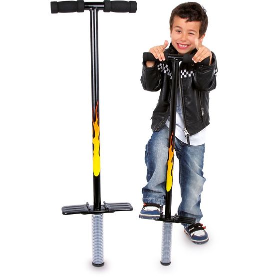Bastone da salto POGO con fiamme