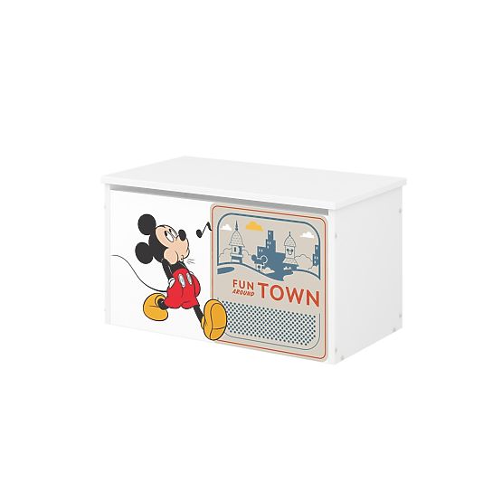 Baule in legno per giocattoli Disney - Topolino e i suoi amici