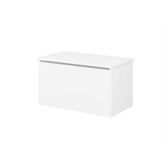 Baule in legno per giocattoli LULU - bianco liscio