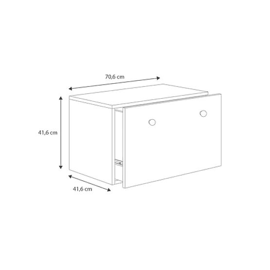 Baule per giocattoli Inga - maniglia rosa
