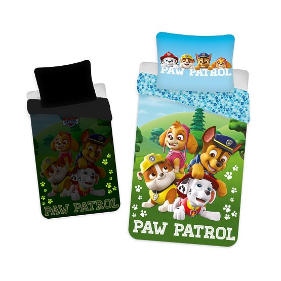 Biancheria da letto con effetto luminoso Paw Patrol 140 x 200 cm + 70 x 90 cm