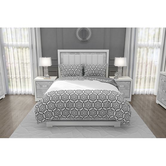 Biancheria da letto in cotone Fiori glamour 140x200 cm + 70x90 cm