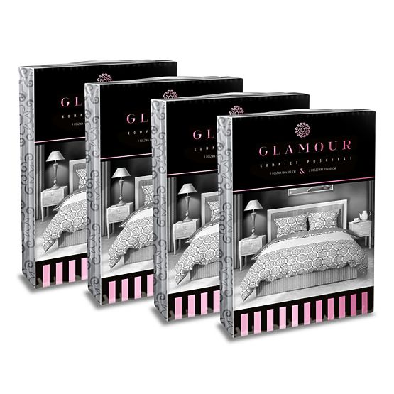 Biancheria da letto in cotone Fiori glamour 140x200 cm + 70x90 cm